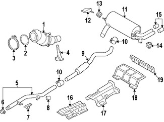 Foto de Tubo de Escape Original para BMW Marca BMW Nmero de Parte 18307633122