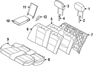 Foto de Cubierta de Asiento Original para BMW Marca BMW N�mero de Parte 52207309694