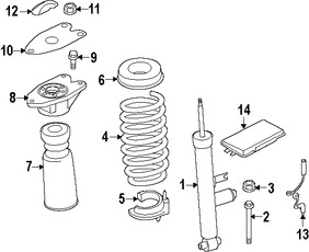 Foto de Amortiguador Original para BMW Marca BMW Nmero de Parte 37126852927