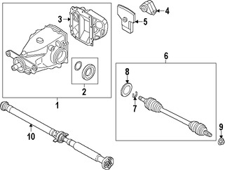 Foto de Eje de Transmisin Original para BMW  BMW 428i xDrive BMW 428i xDrive Gran Cou BMW 320i xDrive Marca BMW Nmero de Parte 26108676286