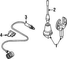 Foto de Antena de Telefono Movil Original para BMW 323Ci BMW 325Ci BMW 330Ci BMW M3 BMW 323i BMW 328i Marca BMW Nmero de Parte 84538376331