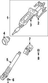 Foto de Eje de Columna de Direccin Original para BMW M3 2008 2009 2010 2011 2012 2013 Marca BMW Nmero de Parte 32302283430