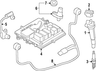 Foto de Computadora del Motor Original para BMW 335i GT xDrive 2015 2014 Marca BMW N�mero de Parte 12148631732