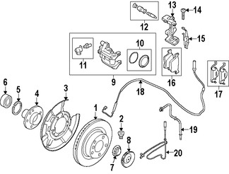 Foto de Grapa Antivibradora Disco de Freno Original para BMW 335i GT xDrive BMW  BMW 435i Gran Coupe BMW 435i xDrive Gran Cou Marca BMW Nmero de Parte 34216850975