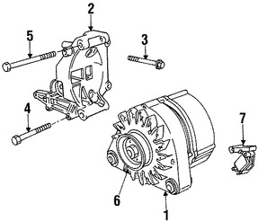 Foto de Tornillo del Alternador Original para BMW 318ti 1997 1998 1999 BMW Z3 1996 1997 Marca BMW N�mero de Parte 07119906141