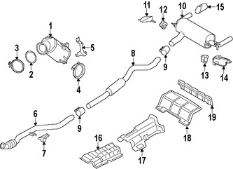 Foto de Tubo de Escape Original para BMW Marca BMW Nmero de Parte 18307633096