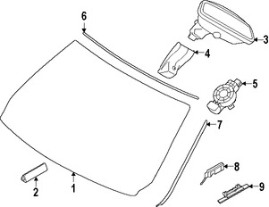 Foto de Espejo retrovisor interior Original para BMW Marca BMW Nmero de Parte 51167267198