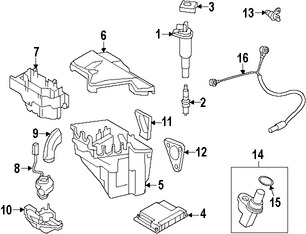 Foto de Caja de Fusibles Original para BMW X5 BMW X6 Marca BMW Nmero de Parte 12907553969