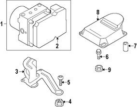 Foto de M�dulo de control de ABS Original para BMW Marca BMW N�mero de Parte 34526881179