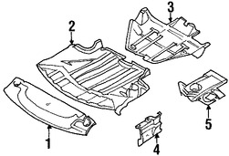 Foto de Guardasalpicaduras del parachoques Original para BMW Z8 2000 2001 2002 2003 Marca BMW Nmero de Parte 51718234127