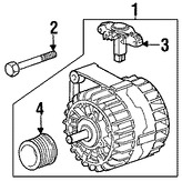 Foto de Polea del Alternador Original para BMW Z8 BMW M5 Marca BMW N�mero de Parte 12311407707