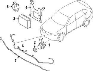 Foto de Sensor de ayuda para Estacionar Original para BMW Marca BMW Nmero de Parte 66209283750