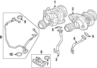 Foto de Turbo Original para BMW X6 BMW X5 BMW M6 BMW M6 Gran Coupe Marca BMW Nmero de Parte 11657849045