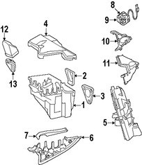 Foto de Caja de Fusibles del Motor del Ventilador Original para BMW X6 Marca BMW N�mero de Parte 12907572985