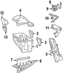 Foto de Caja de Fusibles del Motor del Ventilador Original para BMW X6 Marca BMW Nmero de Parte 12907572985