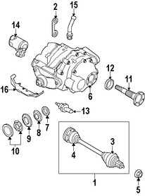 Foto de Sello del Eje Propulsor Original para BMW X6 BMW X5 Marca BMW N�mero de Parte 33107582392