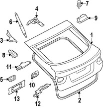 Foto de Puerta Trasera Original para BMW X6 Marca BMW N�mero de Parte 41627262676