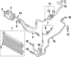 Foto de Interruptor de Lado de presin alta Aire Acondicionado Original para BMW Mini Cooper Marca BMW Nmero de Parte 64539323658