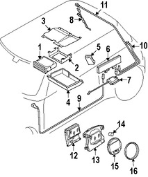 Foto de Soporte de Modulo de Control de GPS Original para Mini Cooper Cooper Marca BMW Nmero de Parte 65906914396