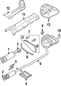 Foto de Silenciador Original para Mini Cooper Cooper Marca BMW Nmero de Parte 18307537083