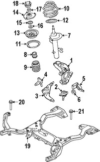 Foto de Base del Amortiguador Original para Mini Cooper Cooper Marca BMW Nmero de Parte 31306778833