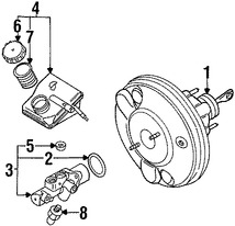 Foto de Empacadura de Booster Frenos de Potencia Original para BMW Mini Cooper Marca BMW Nmero de Parte 34311160617