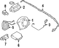 Foto de Cable Espiral Bolsa de Aire Original para Mini Cooper Cooper Marca BMW Nmero de Parte 61316800996