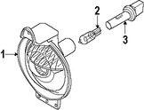 Foto de Portabombilla del Faro Original para BMW Mini Cooper Marca BMW Nmero de Parte 63128380205