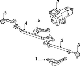 Foto de Brazo Pitman de Direccion Original para BMW Marca BMW N�mero de Parte 32211134277