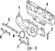 Foto de Empacadura de Mltiple de Escape Original para Mini Cooper Cooper Mini Cooper Cooper Countryman Mini Cooper Cooper Paceman Marca BMW Nmero de Parte 11627626106