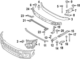 Foto de Perno de la barra de impacto del parachoque Original para BMW  Mini Cooper Marca BMW N�mero de Parte 07149323418