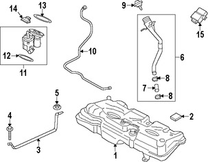 Foto de Sensor de Presin de Combustible Original para Mini Cooper  BMW Marca BMW Nmero de Parte 16137333588