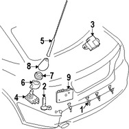 Foto de Antena de Telefono Movil Original para BMW 128i BMW 135i BMW 135is Marca BMW Nmero de Parte 65209225142