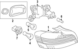 Foto de Conjunto de luz trasera Original para BMW 128i 2012 2013 BMW 135i 2012 2013 BMW 135is 2013 Marca BMW N�mero de Parte 63217273429