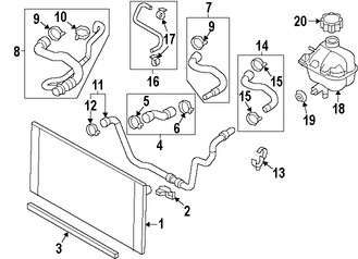 Foto de Manguera de Rebose Refrigerante de Motor Original para Mini Cooper Cooper Countryman Mini Cooper Cooper Paceman Marca BMW Nmero de Parte 17129802111