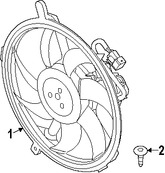 Foto de Montura de ventilador de enfriado de motor Original para Mini Cooper Cooper Countryman Mini Cooper Cooper Paceman Marca BMW Nmero de Parte 17427535100