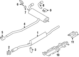 Foto de Abrazadera de escape Original para Mini Cooper Cooper Countryman Mini Cooper Cooper Paceman Mini Cooper Cooper Marca BMW Nmero de Parte 18302756351