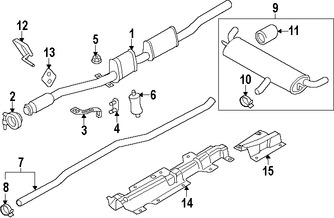 Foto de Tubo de Escape Intermedio Original para Mini Cooper Cooper Countryman Mini Cooper Cooper Paceman Marca BMW Nmero de Parte 18302211819