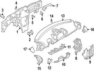 Foto de Cubierta de Panel de Instrumentos Original para Mini Cooper Cooper Countryman Mini Cooper Cooper Paceman Marca BMW Nmero de Parte 51459810003