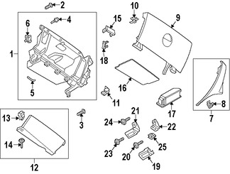 Foto de Guantera Original para Mini Cooper Cooper Countryman Mini Cooper Cooper Paceman Marca BMW Nmero de Parte 51169801438