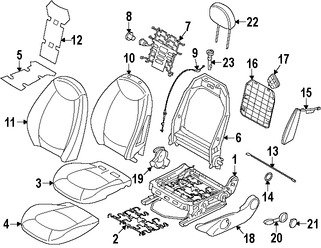Foto de Reposacabezas Original para Mini Cooper Cooper Paceman 2013 2014 2015 2016 Marca BMW Nmero de Parte 52109809909