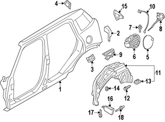 Foto de Actuador del Seguro Puerta de Combustible Original para Mini Cooper Cooper Countryman Mini Cooper Cooper Paceman Marca BMW Nmero de Parte 67116985879