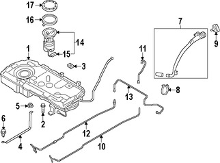 Foto de Sello del Tanque de Bomba de Combustible Original para Mini Cooper Cooper Countryman Mini Cooper Cooper Paceman Marca BMW Nmero de Parte 16119800700