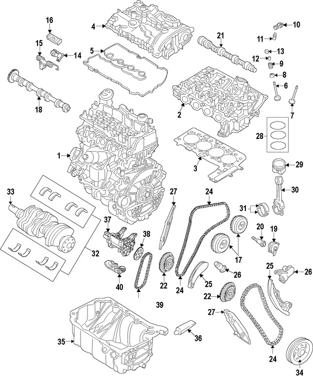 Foto de Cadena del Tiempo del Motor Original para BMW Mini Cooper Marca BMW Nmero de Parte 11417636187