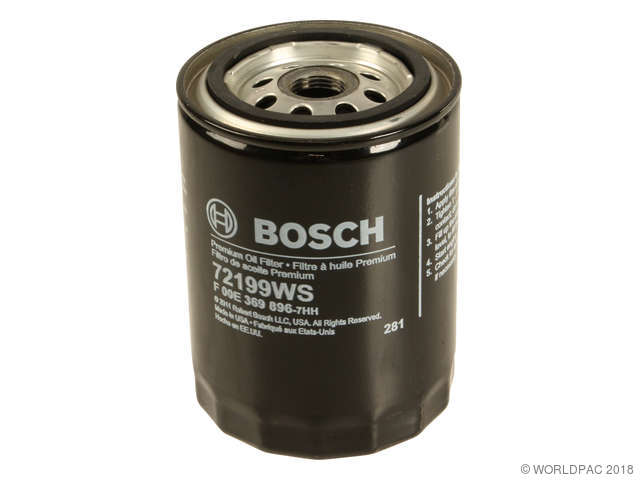 Foto de Filtro de aceite del Motor para Audi, Volkswagen, Volvo, Porsche Marca Bosch Nmero de Parte W0133-1949007