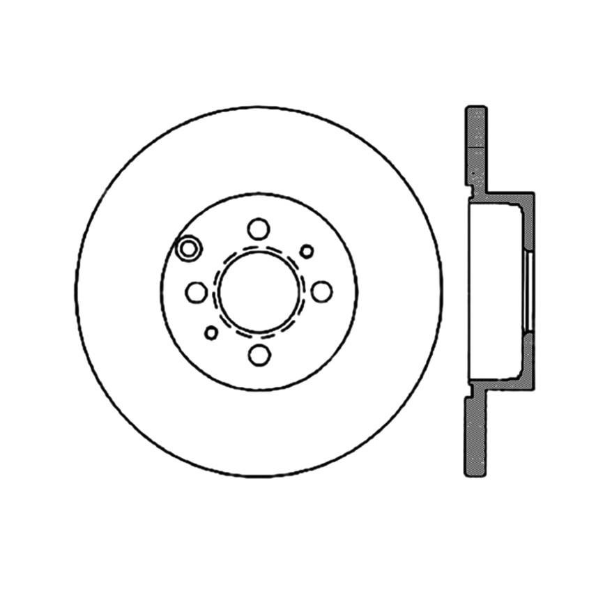 Foto de Rotor disco de freno Premium Disc-Preferred para Kia Optima Hyundai Sonata Marca CENTRIC PARTS Nmero de Parte #120.51007