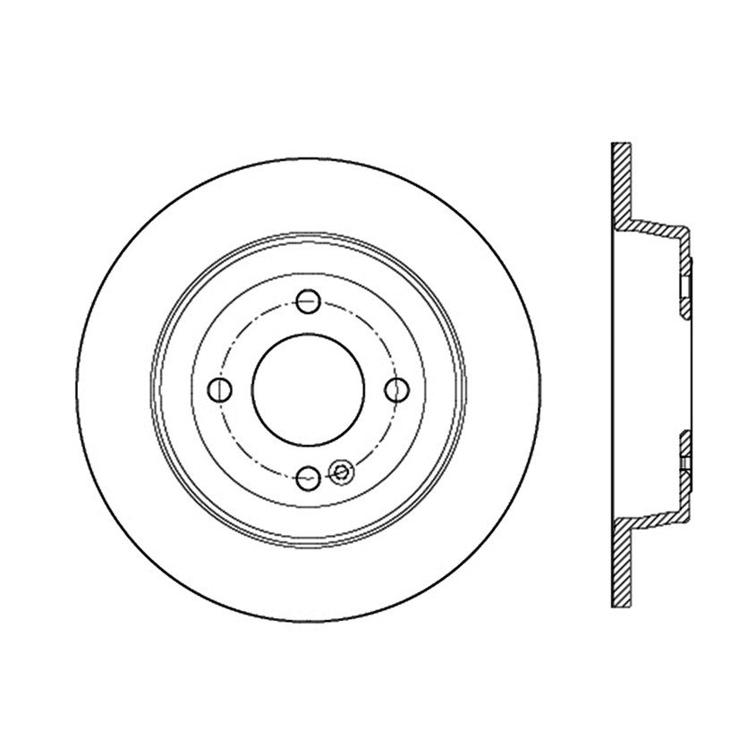 Foto de Rotor disco de freno Premium Disc-Preferred para Hyundai Accent Kia Rio Marca CENTRIC PARTS Nmero de Parte #120.51047