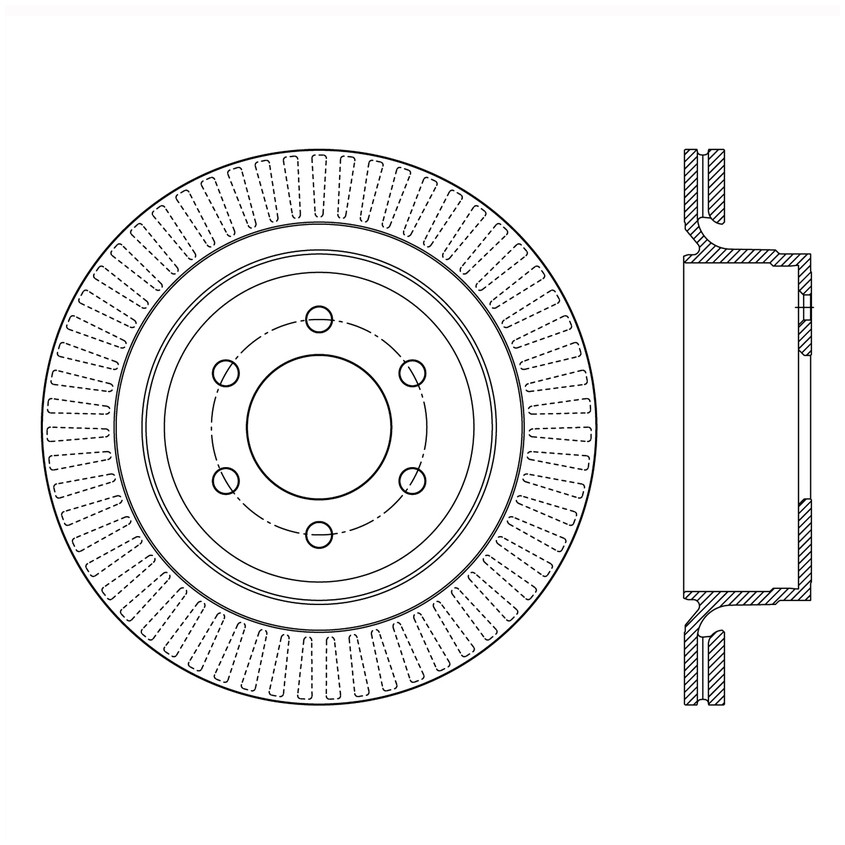 Foto de Rotor disco de freno Premium para Ford F-150 2014 2013 2012 Marca CENTRIC PARTS Nmero de Parte #120.65133