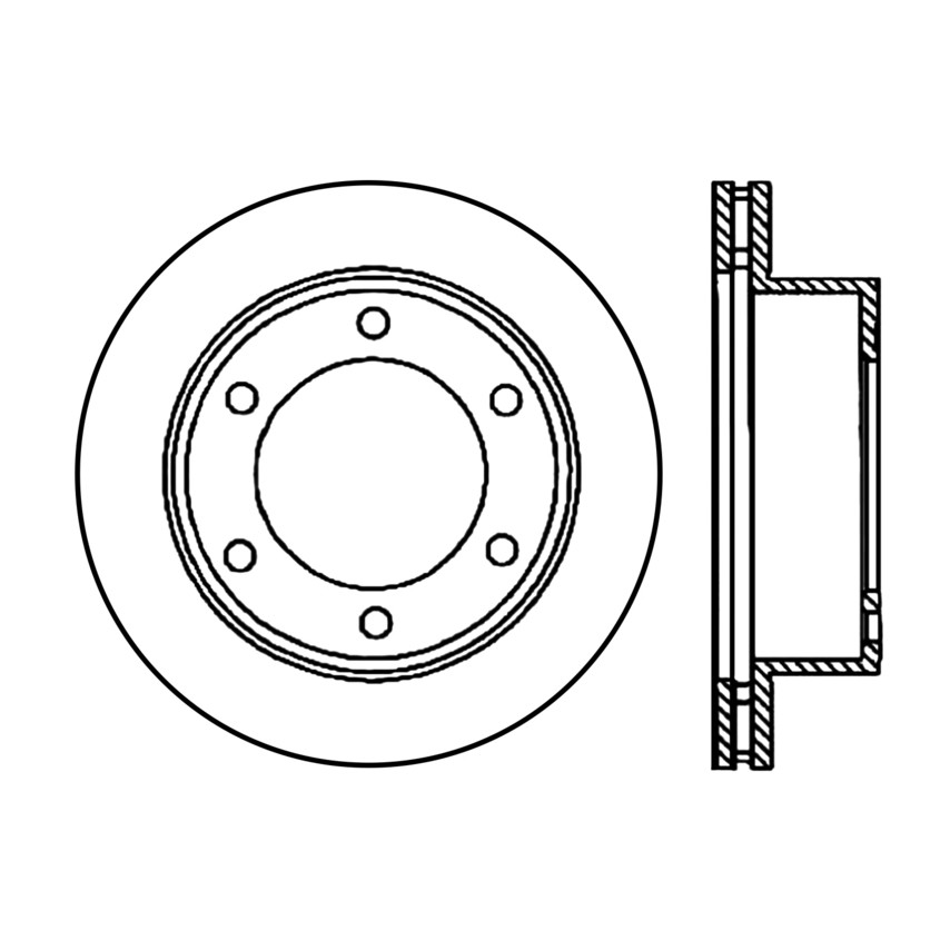 Foto de Rotor disco de freno para Ford F-150 Lincoln Mark LT Marca CENTRIC PARTS Nmero de Parte #120.65102