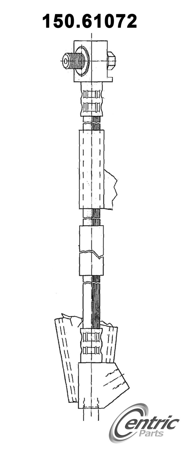 Foto de Manguera freno hidrulico para Ford Taurus 2000 2002 Marca CENTRIC PARTS Nmero de Parte 150.61072